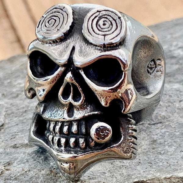 Sanity Jewelry Skull Ring HellBoy - Sizes 10-16 - SLC69 CLEARANCE