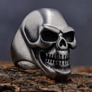 Sanity Jewelry Skull Ring Jimmy - Big - Skull Ring - Brushed Stainless Steel - Sizes 9-16 - R37