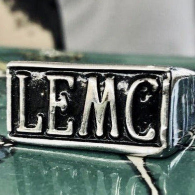 Sanity Jewelry Skull Ring Law Enforcement Motorcycle Club - LEMC - Sizes 13 & 14 - SLC08 CLEARANCE
