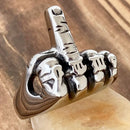 Sanity Jewelry Skull Ring Middle Finger Ring - Sizes 7-15 - R210