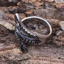 Sanity Jewelry Skull Ring Octopus Tentacle Ring - Silver - R180