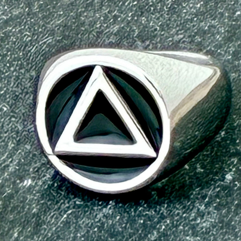 Skull Ring | Ring - AA Recovery | Biker Jewelry | Sanity Jewelry