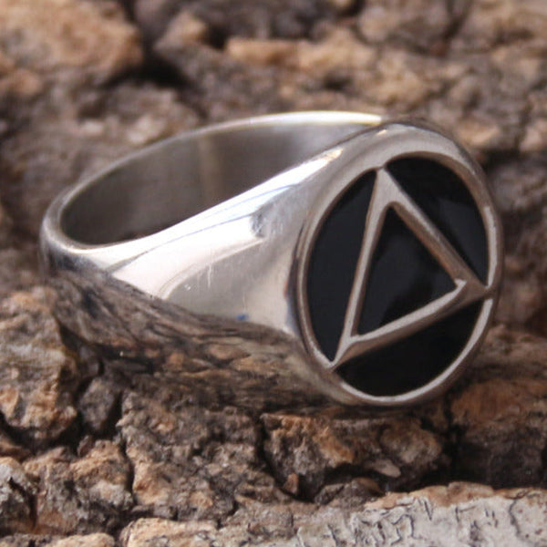 Skull Ring | Ring - AA Recovery | Biker Jewelry | Sanity Jewelry