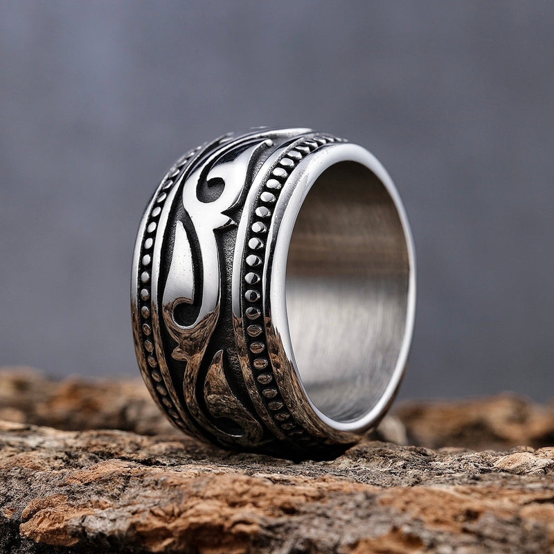 Sanity Jewelry Skull Ring Sanity's Band Collection - "The Tide" Ring - Silver - Sizes 7-16 - R93
