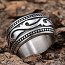 Sanity Jewelry Skull Ring Sanity's Band Collection - "The Tide" Ring - Silver - Sizes 7-16 - R93