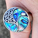 Sanity Jewelry Skull Ring Sea Shell Circle of Life Ring - R231