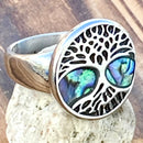Sanity Jewelry Skull Ring Sea Shell Tree of Life Ring - R232