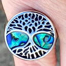 Sanity Jewelry Skull Ring Sea Shell Tree of Life Ring - R232