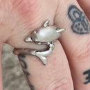 Sanity Jewelry Skull Ring Silver Dolphin Ring - Sizes 6-12 - R179