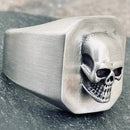 SANITY JEWELRY® Skull Ring Skull 3D - Brushed Stainless Steel - R227