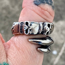 Sanity Jewelry Skull Ring Skull Claw - Sizes 8-16 - R211