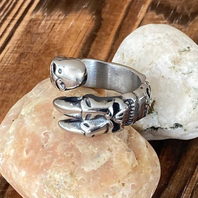 Sanity Jewelry Skull Ring Skull Claw - Sizes 8-16 - R211