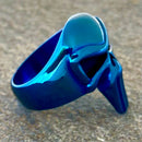 Sanity Jewelry Skull Ring Skull Ring - Blue - Sizes 4-20 - R45
