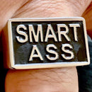 Sanity Jewelry Skull Ring Smart Ass - Sizes 6-16 - SLC67 CLEARANCE