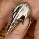 Sanity Jewelry Skull Ring Viking Raven Ring - The Guardian - R90