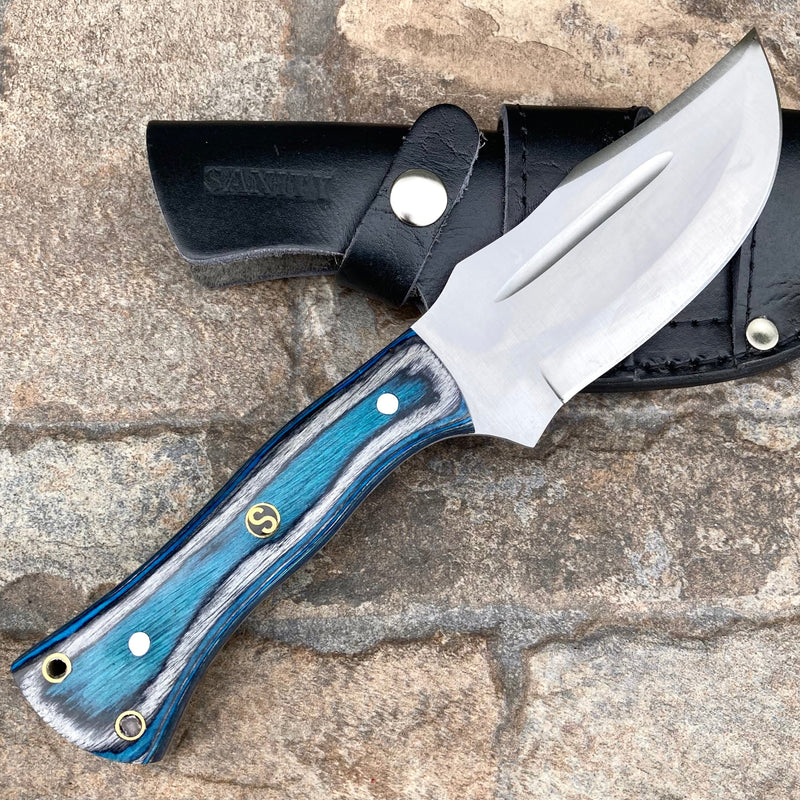 SANITY JEWELRY® Steel 10” Rough Rider Series - Blue - D2 Steel - Horizontal & Vertical Carry - P006