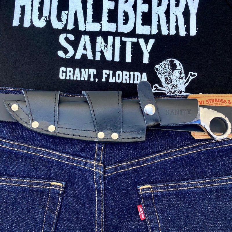 Sanity Jewelry Steel 11" Al Capone - Blue & Black Wood - D2 Steel - Horizontal & Vertical Carry - ACD205