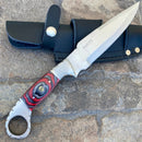 Sanity Jewelry Steel 11" Al Capone - Red & Black Wood - D2 Steel - Horizontal & Vertical Carry - ACD206