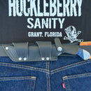 SANITY JEWELRY® Steel 11" Doc Holiday - Blue & Black Wood - Damascus - Horizontal & Vertical Carry - DOC5