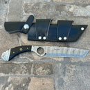 Sanity Jewelry Steel 11” Doc Holiday - Buffalo Horn - Damascus - Horizontal & Vertical Carry - DOC1