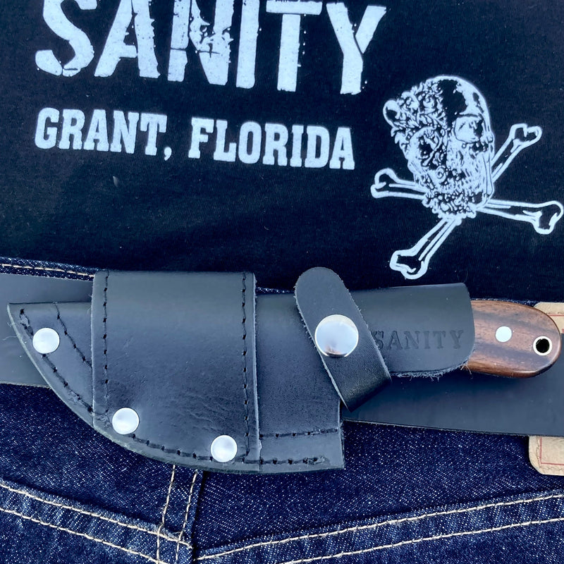 Sanity Jewelry Steel 7” Jesse James -  Rosewood - D2 Steel - Horizontal & Vertical Carry - JJ007