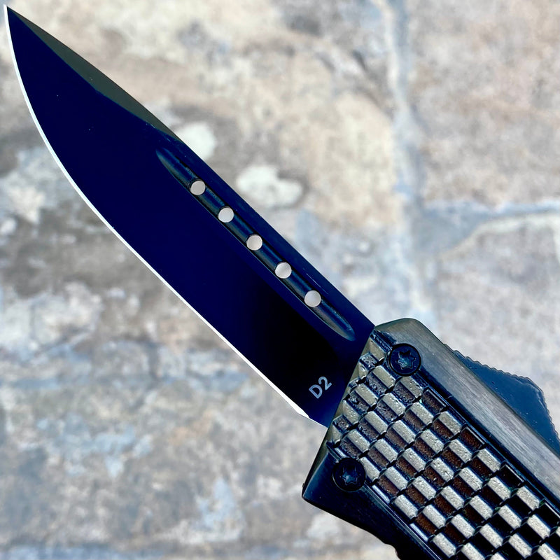 SANITY JEWELRY® Steel 8" Frank Nitti - Drop Point Black - MBDDP