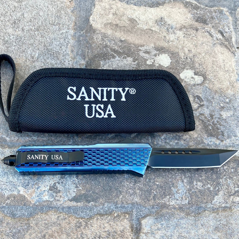 SANITY JEWELRY® Steel 8" Frank Nitti - Drop Point Blue - MLBDP