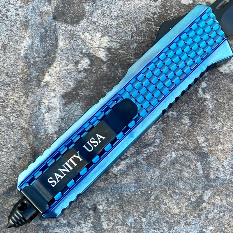 SANITY JEWELRY® Steel 8" Frank Nitti - Drop Point Blue - MLBDP