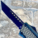 SANITY JEWELRY® Steel 8" Frank Nitti - Tanto Serrated Black - MBDTR