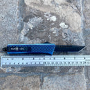 SANITY JEWELRY® Steel 8" Frank Nitti - Tanto Serrated Blue - MLBTR