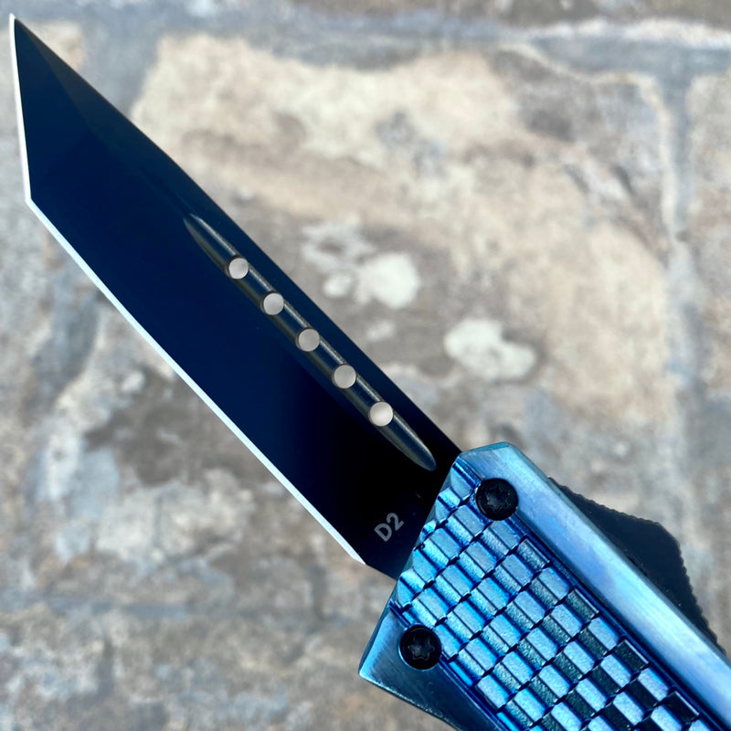 SANITY JEWELRY® Steel 8" Frank Nitti - Tanto Smooth Blue - MLBTS