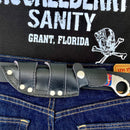 SANITY JEWELRY® Steel 9" Al Capone - Red/White/Blue Wood - D2 - Horizontal & Vertical Carry - PE02