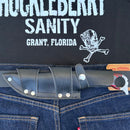 Sanity Jewelry Steel John Dillinger - Red & Black Wood - Horizontal & Vertical Carry 11 inches - JDE08