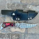 Sanity Jewelry Steel John Dillinger - Red & Black Wood - Horizontal & Vertical Carry 11 inches - JDE08