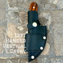 Sanity Jewelry Steel Left Handed Vertical 7” Jesse James -  Rosewood - D2 Steel - Horizontal & Vertical Carry - JJ007