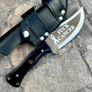 SANITY JEWELRY® Steel Right Handed Holder Rough Rider Series - F Cancer - D2 Steel - Buffalo Horn - Horizontal & Vertical Carry - 10" - CUS07