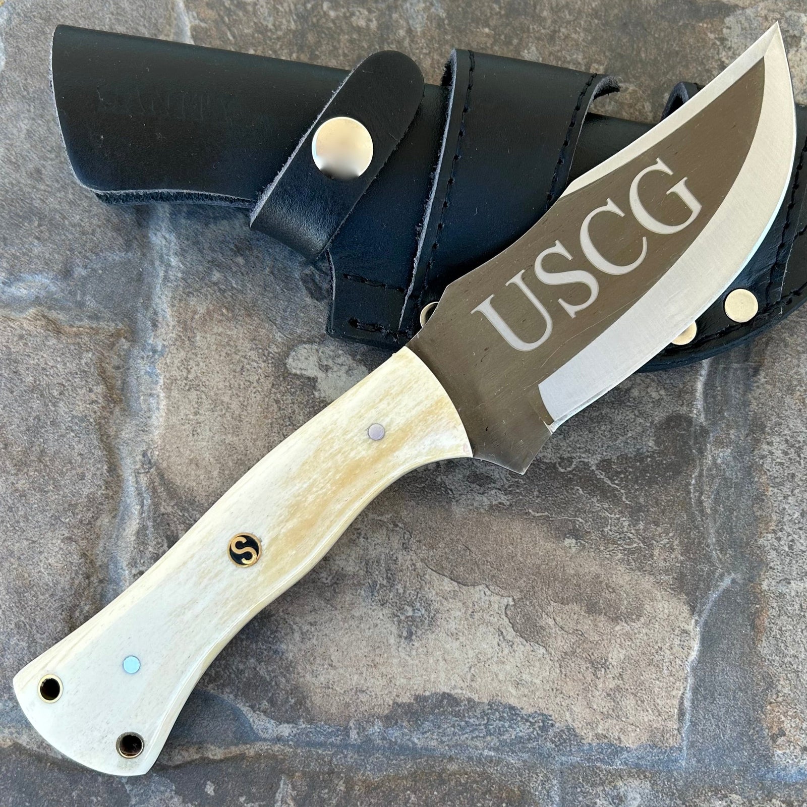 BUY 1 GET 1 FREE - 10” Rough Rider Series - USCG - Bone - D2 Steel - H