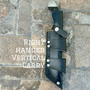 Sanity Jewelry Steel Right Handed Vertical 11” Doc Holiday - Buffalo Horn - Damascus - Horizontal & Vertical Carry - DOC1