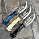 SANITY JEWELRY® Steel Rough Rider Series - F Cancer - D2 Steel - Blue & Black Wood - Horizontal & Vertical Carry - 10" - CUS07