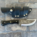 SANITY JEWELRY® Steel Rough Rider Series - USCG - D2 Steel - Buffalo Horn - Horizontal & Vertical Carry - 10" - CUS44