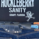 SANITY JEWELRY® Steel Rough Rider Series - Veteran - D2 Steel - Blue & Black Wood - Horizontal & Vertical Carry - 10" - CUS40