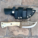 SANITY JEWELRY® Steel Rough Rider Series - Veteran - D2 Steel - Bone - Horizontal & Vertical Carry - 10" - CUS41
