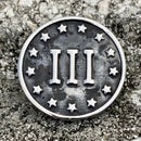 SANITY JEWELRY® Vest Pins Vest Pin - III Patriot - PIN04