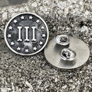 SANITY JEWELRY® Vest Pins Vest Pin - III Patriot - PIN04