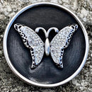 SANITY JEWELRY® Vest Pins Vest Pin - White Stone Butterfly - PIN31