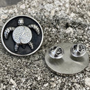 SANITY JEWELRY® Vest Pins Vest Pin - White Stone Turtle - PIN29