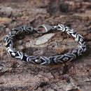 SANITY JEWELRY® Viking Warrior Link Bracelet - Silver - B143