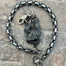 SANITY JEWELRY® Wallet Chain 24” Black Grim Reaper Wallet Chain - Black & Silver Daytona Heritage - WC14