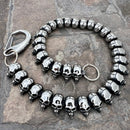 SANITY JEWELRY® Wallet Chain 24” Classic Black Hills Skull Wallet Chain - W/ Sanity’s Polished Hook Clip - WC37