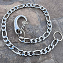 SANITY JEWELRY® Wallet Chain 24” Classic Figaro Wallet Chain Polished - W/ Sanity’s Polished Hook Clip - WC01